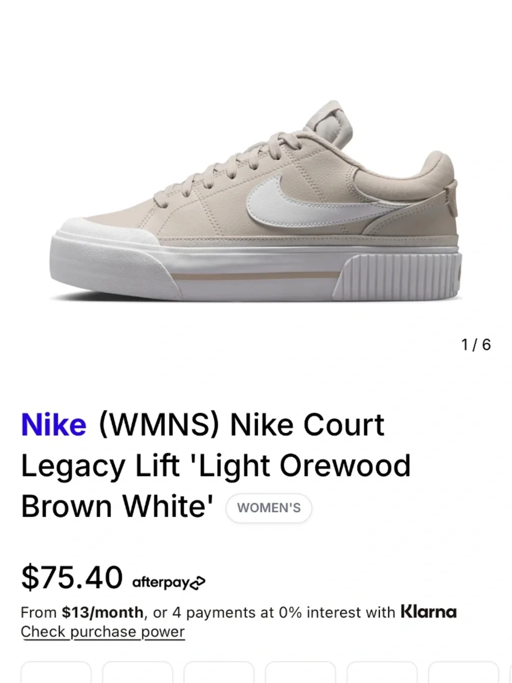 Nike Legacy Lift Tennis Shoes